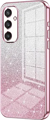 Immagine prodotto di Custodia in glitter per Samsung Galaxy S25 - Cover posteriore in silicone Phonesta Crystal Sparkle - Rosa