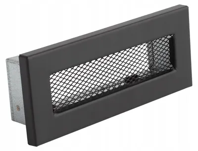 Produktbild von Darco Lüftungsgitter Stahl Schwarz 150x50 mm Abluft