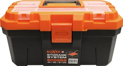 Produktbild von Boxer® Werkzeugkasten 16” mit Aufbewahrung im Deckel 41 x 23 x 20,5 cm