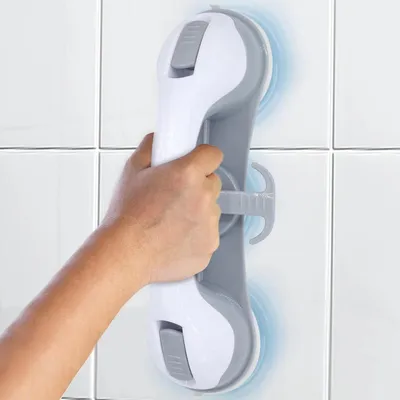 Produktbild von 3 Saugnapf-Haltegriffe für Badewannen und Duschen, Saugnapf, Badezimmer, Badewanne, Badewanne, Behinderte, ältere Menschen, Sicherheitsbecher, Griff, rutschfest