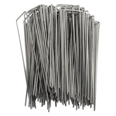 Produktbild von Zahradní kolíky ve tvaru písmene U, zemní kolíky ve tvaru písmene U, zahradní kolíky, krajinné kolíky ve tvaru písmene U, krajinné kolíky, zahradní kolíky