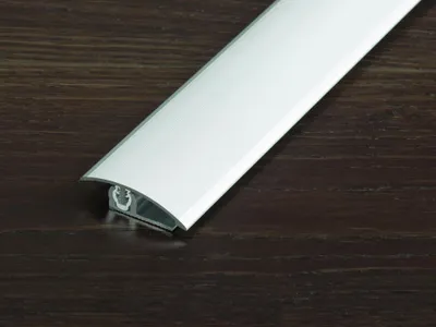 Produktbild von PROLINE Silber 2 Meter Bodenprofil, PROVARIOclip Universal Aluminium eloxiert, einrastbares Profilsystem mit Drehgelenktechnik, ohne sichtbare Verschraubung, für Bewegungsfugen und schwimmende Bodenbeläge