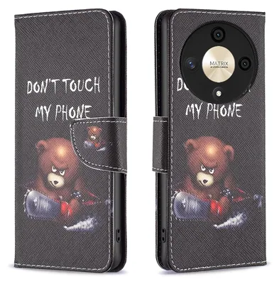 Produktbild von Für Honor X9b / Magic 6 Lite Kunst-Leder Book Handy Tasche Motiv 1 Hülle Etuis Schutz