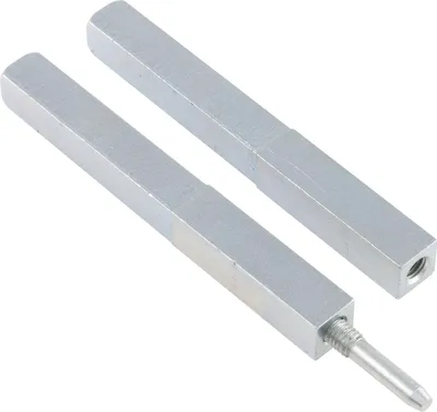 Produktbild von Drückerstift GEOS 246 geteilt, LI 80 x LA 80, VK: 8,5/9/8,5 mm, Stahl verzinkt, 1 Stück | Grundmann | Zubehör Beschläge Türen