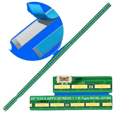 Image de Bande de rétroéclairage LED, longueur 601 mm, 60 LED, tension 3 V, compatible avec plusieurs modèles, état neuf