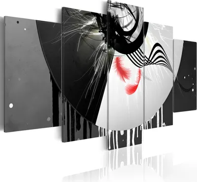 Produktbild von Modernes Wandbild 020101- 2 (100x50) - 5 Teilig Bilder Fotografie auf Vlies Leinwand Foto Bild Dekoration Wand Bilder Kunstdruck Abstrakt