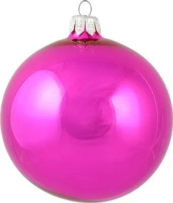 Produktbild von Glaskugel in der dunkel Rosa Farbe