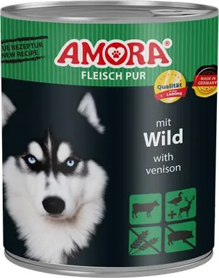 Image de AMORA Dog Fleisch Pur Wild 800g