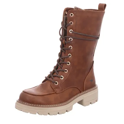 Produktbild von Mustang Damen-Schnürstiefelette Braun, Farbe:braun, EU Größe:43