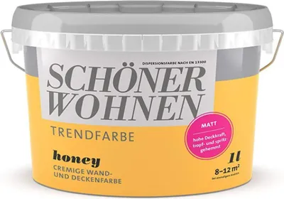 Produktbild von Schöner Wohnen Trendfarbe matt 1 L Farbwahl, Farbe:Honey