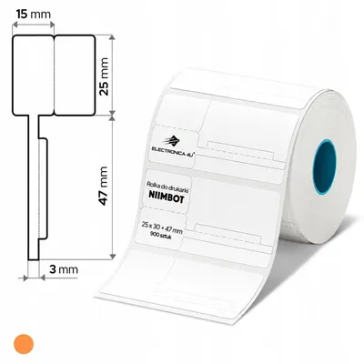 Zdjęcie produktu dla Etykiety samoprzylepne naklejki termiczne do Niimbot K3 25x30+47 900szt.