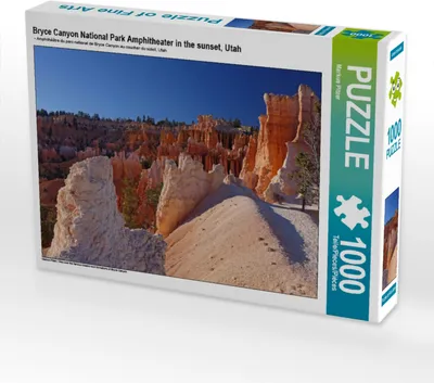 Produktbild von CALVENDO Puzzle Bryce Canyon Nationalpark Amphitheater im Sonnenuntergang, Utah, Amerika | 1000 Teile Lege-Größe 64x48cm Foto-Puzzle für glückliche Stunden