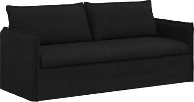 Produktbild von vidaXL Sofa Schwarz 196 x 82 x 85 cm Stoff