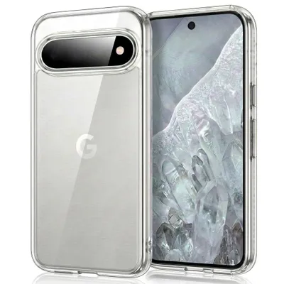 Produktbild von CLM-Tech Hülle kompatibel mit Google Pixel 11 Pro - keine Vergilbung Stoßfeste Schutzhülle - Transparente Handyhülle aus TPU Gummi mit harter PC Rückseite ( Durchsichtig )