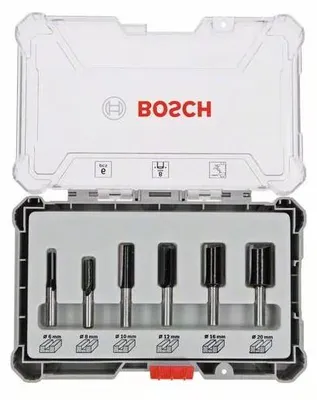 Image de Coffret de fraises droites 6 pièces - BOSCH - 2607017466