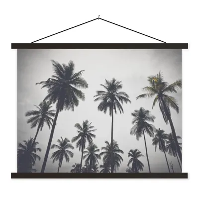 Produktbild von MuchoWow® Textilposter Palme - Tropisch - Natur 60x45 cm mit schwarzem Rahmen - Poster Schlafzimmer