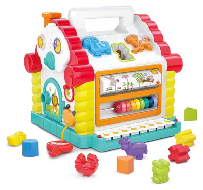 Produktbild von Hola - Spielzeughaus mit Aktivitätszentrum für Kinder, sensorisches und pädagogi