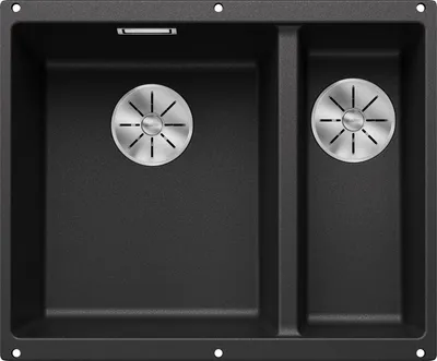 Immagine prodotto di BLANCO SUBLINE 340/160-U, SILGRANIT® PuraDur®, antracite, vasca principale a sinistra, senza scarico telecomando