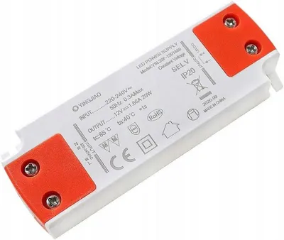 Zdjęcie produktu dla Zasilacz Transformator LED 12V 1,66A 20W AC/DC do Taśm Żarówek