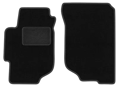 Productafbeelding van Velours voormatten voor Honda Accord VI 1997-2002 (stationwagen/sedan) – 2-delig, zwart, op maat – Wielganizator LUX