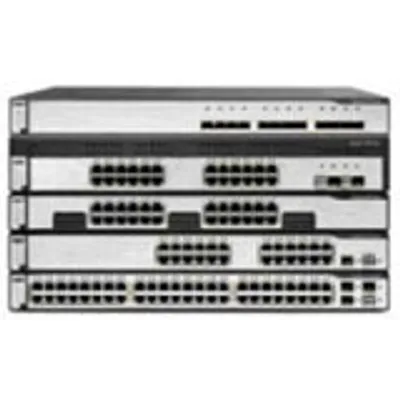 Produktbild von Cisco CATALYST 3750 12SFP ENHANCED MULTILAYER, SNMP 1, SNMP 2, RMON 2, SNMP, RMON, Telnet, SNMP 3, 1U, 445 x 326 x 44 mm, verkabelt, 0 - 45 °C, -25 - 70 °C