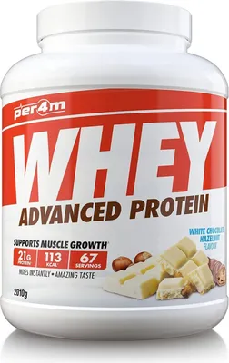 Produktbild von Per4m Whey Advanced Protein (2010g) White Chocolate Hazelnut - Eiweiße - Molkenprotein-Mischung