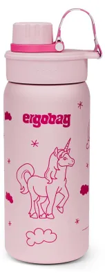 Produktbild von ergobag Edelstahl Trinkflasche Einhorn