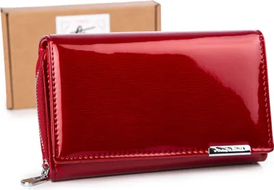 Produktbild von Jennifer Jones Damen Geldbörse  RFID 12 Karten Muster Rot
