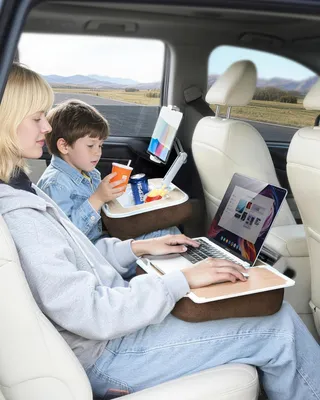 Zdjęcie produktu dla Przenośny stół do laptopa do samochodu z podkładką na mysz