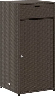 Immagine prodotto di vidaXL Mobile da giardino marrone 55x55x111 cm in poly rattan