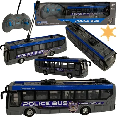 Immagine prodotto di Filobus Della Polizia Telecomandato Trasporto Pubblico Effetti Luminosi