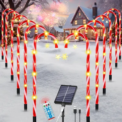 12er-Set Weihnachtslichter mit 8 Modi & Fernbedienung