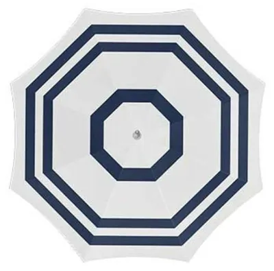Produktbild von Sonnenschirm - weis/blau - 200 cm - UV-Schutz - inkl. Tragetasche