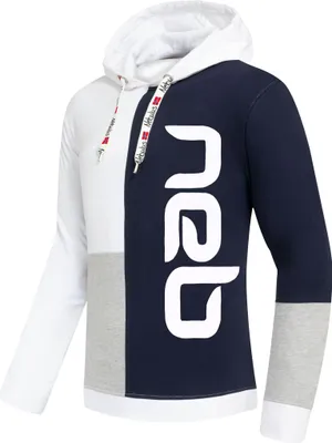Produktbild von Nebulus Hoody NEB Herren, Pulli, Pullover, Sweatshirt, P5042 - Herren, grau-navy-weiß, S