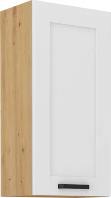 Obrázok produktu pre Kondela Horná kuchynská skrinka Lula 45 G-90 1F - biela / dub artisan