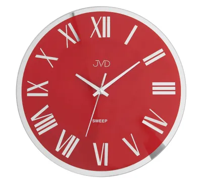 Zdjęcie produktu dla Zegar ścienny czerwony z metalu - JVD Model: NS22006.2
