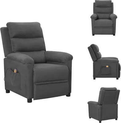Produktbild von vidaXL Massagesessel Dunkelgrau Stoff - Massagesessel