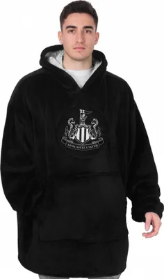 Immagine prodotto di Newcastle United FC - Felpa con cappuccio Blanket da uomo, oversize GF1186 (S-L) (Nero)
