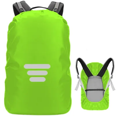 Produktbild von Regenschutz für Rucksäcke mit Reflexstreifen S (18-25L) Grün