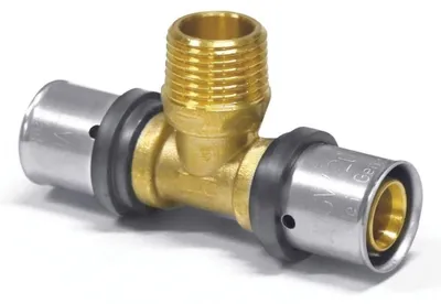 Obrázek produktu pro Lisovací T-kus 32 x 3 - 1 1/4" AG - 32 x 3
