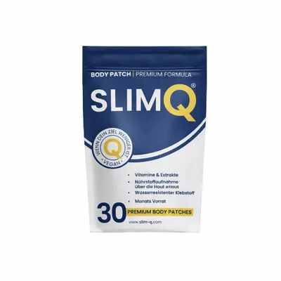 Produktbild von SlimQ Body Patches | 30 Pflaster – mit Pflanzenextrakten, Vitamin B & Chrom