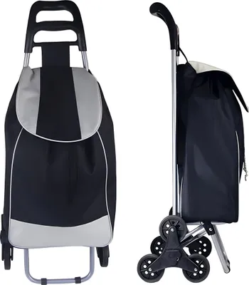 Produktbild von HOFFMANNS Einkaufwagen 3 Räder schwarz