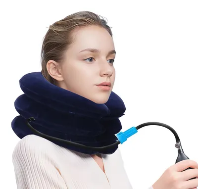 Immagine prodotto di Cuscino gonfiabile per il collo, ideale per l'uso domestico e durante i viaggi