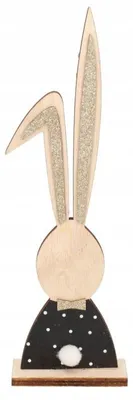 Immagine prodotto di Coniglio di legno nero, 26 cm, DA-0297