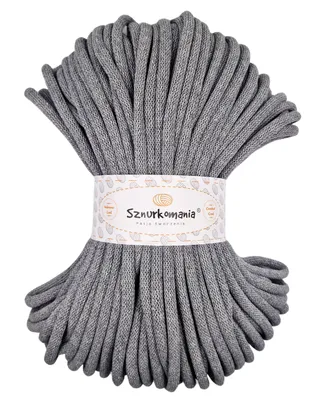 Produktbild von Baumwollkordel 9mm 50m, viele Farben, Makramee Garn, Baumwollgarn, geflochtene Baumwollkordel 9mm mit Kern, Makramee Kordel, Häkelkordel, Kordel 9mm