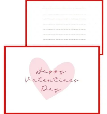 Image de Carte de vœux pour la Saint-Valentin avec enveloppe - Be-Happy Gifts