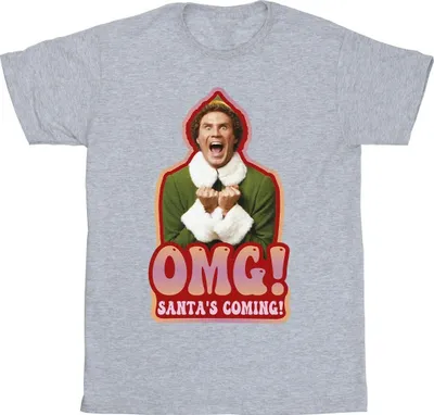 Produktbild von Elf - "Santa's Coming" T-Shirt für Herren BI24199 (L) (Grau)