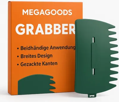 Produktbild von Laubgreifer Set Garten XL mit Zacken Handrechen Laubsammler DE.