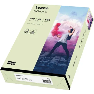 Produktbild von tecno Multifunktionspapier colors A4 160 g/qm hellgrün