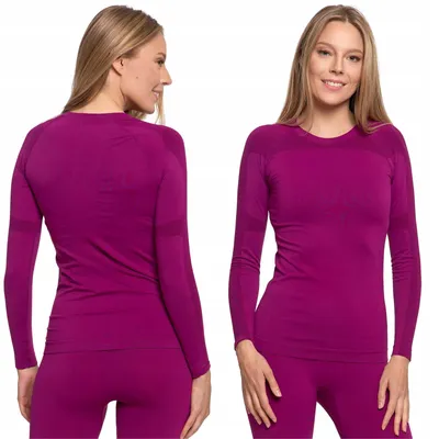 Produktbild von Thermoaktive Damenunterwäsche, warme Winterbluse MORAY XXL PFLAUME